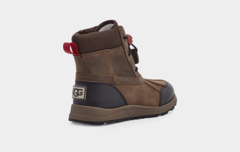 Ugg Turlock Koža Weather Dječje Cizme Smeđe | JGW365718