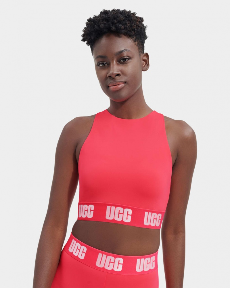 Ugg Wilmina Logo Bralette Ženske Topi Roze | LAX046839