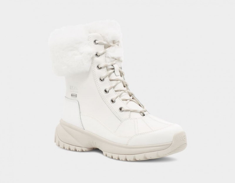 Ugg Yose Fluff Ženske Cizme Bijele | EIC605431