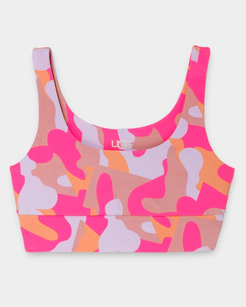 Ugg Zayley Bralette Camo Print Ženske Topi Roze | OHW758639