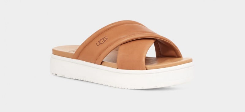 Ugg Zayne Crossband Ženske Natikače Smeđe | HYB502143