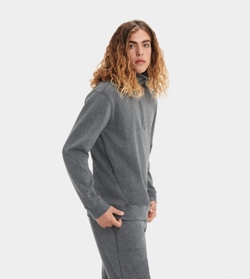 Ugg Zeke Half Zip Pullover Muške Dukserice Sive | IJP613728